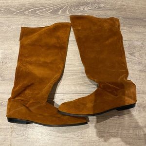3 pairs of suede boots